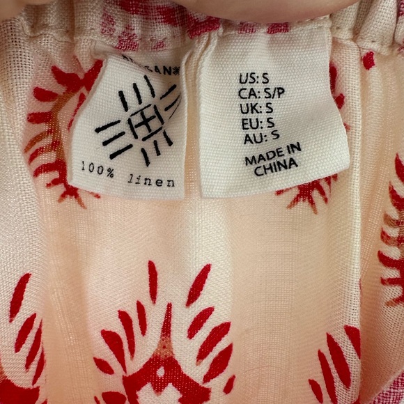 Artisan NY Linen Midi High Low Sundress Geo Aztec Sleeveless Small - Picture 6 of 9